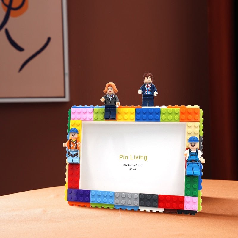 DIY Children's Building Block Photo Frame in Modern Style