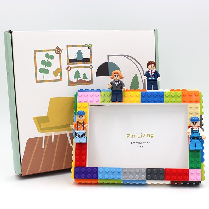 DIY Children's Building Block Photo Frame in Modern Style
