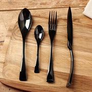  Jet Black Cutlery Set-1