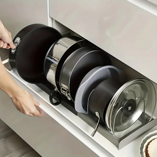 NeatStack Cookware Organiser Adjustable Space-Saving Storage