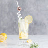 Eight Piece Set Of Sparkling Disco Ball Straws For Parties