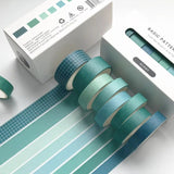 Eight Piece Solid Colour Tape Set for Crafting Projects