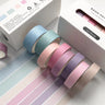Eight Piece Solid Colour Tape Set for Crafting Projects