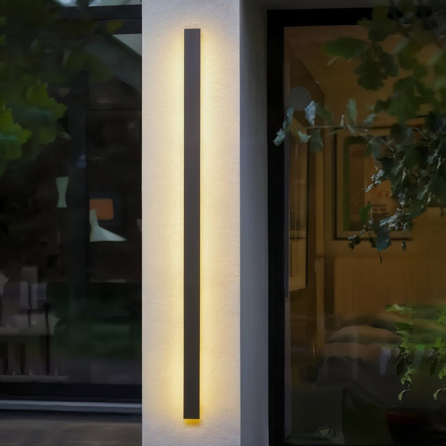 ELVI | Outdoor Long Strip Modern Wall Sconce Light-4