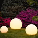 Spherical Garden Light – Color-Changing and Weatherproof