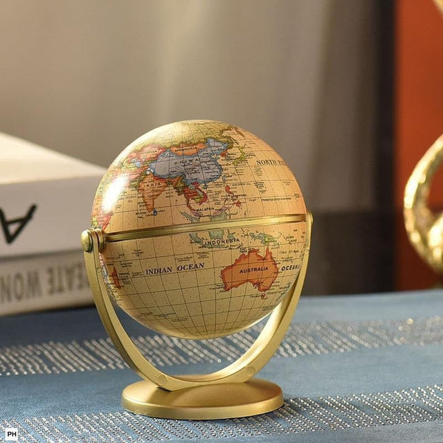 English Version Small Teaching World Globe - Modern Plastic Design