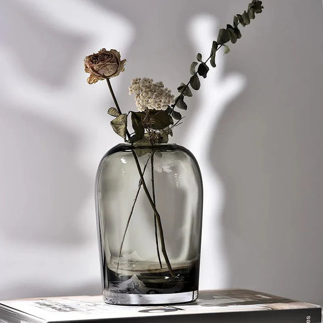 European Style Creative Flower Vase in High-Quality Glass