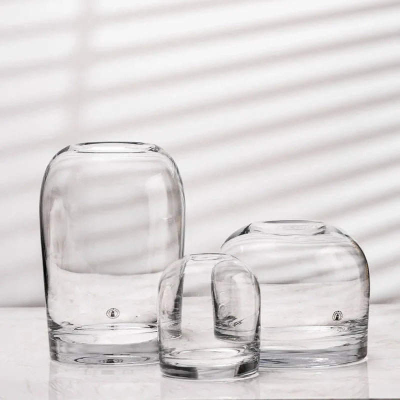 European Style Creative Flower Vase in High-Quality Glass