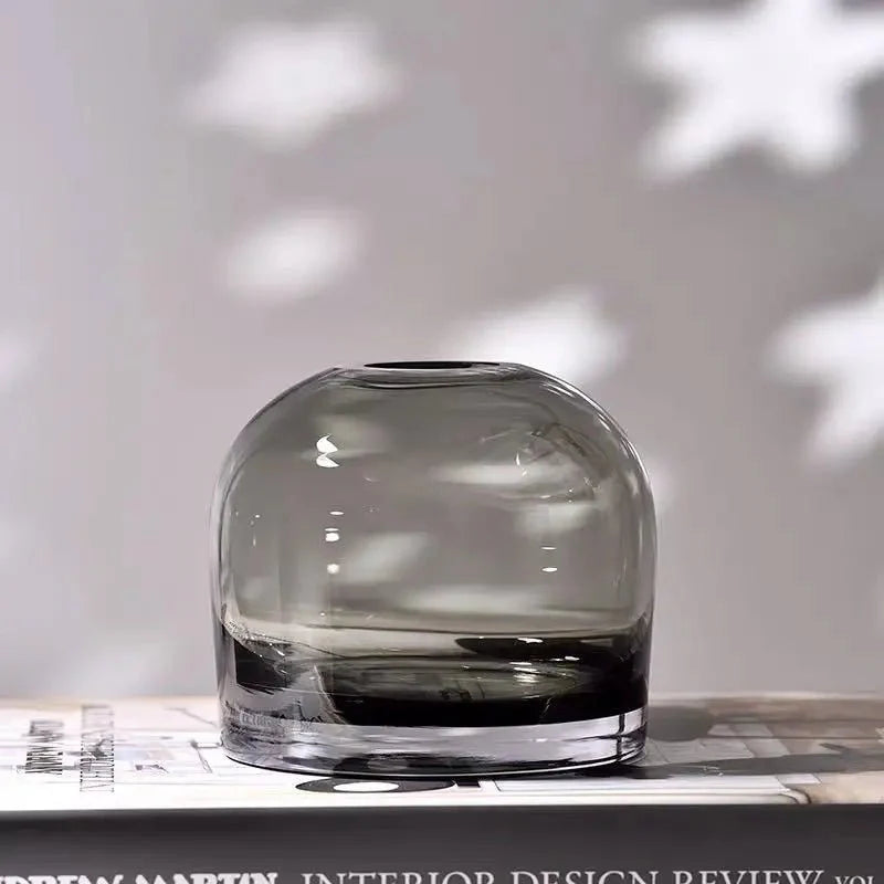 European Style Creative Flower Vase in High-Quality Glass