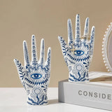 Eye of Fatima Ceramic Jewellery Display Stand for Organizing