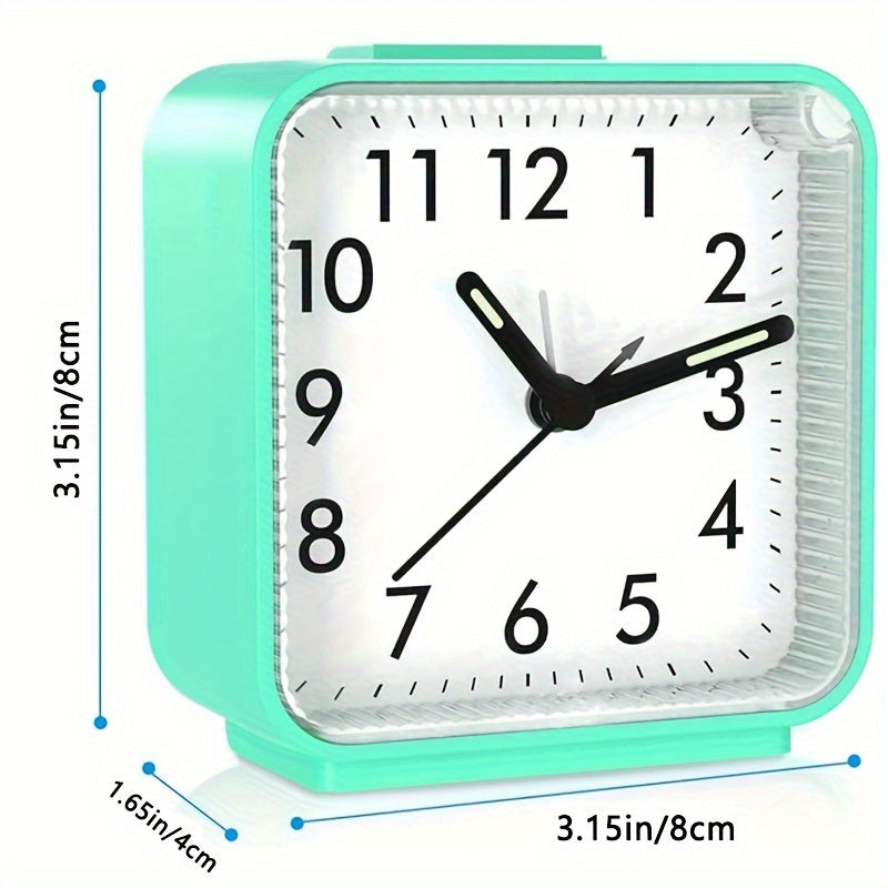 Stylish Rectangle Alarm Clock with Night Light for Cozy Bedroom