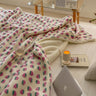 Fluffy Floral Plush Thickened Blanket for Cozy Comfort