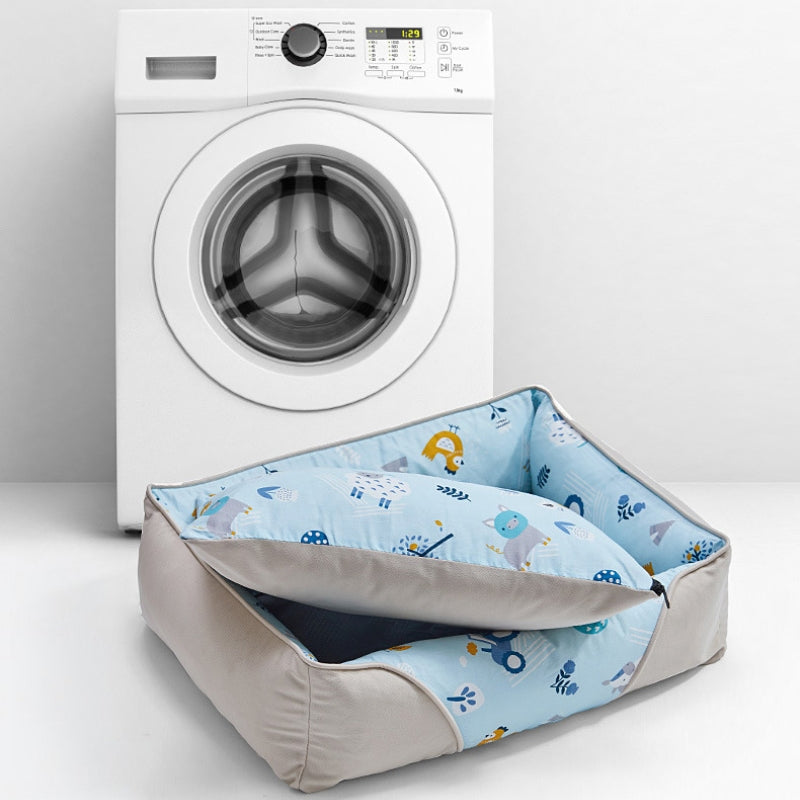 Four Walled Supportive Pet Bed Cozy Durable Eco Friendly