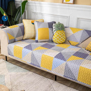 Artistic Geometric Pattern Washable Cotton Couch Cover
