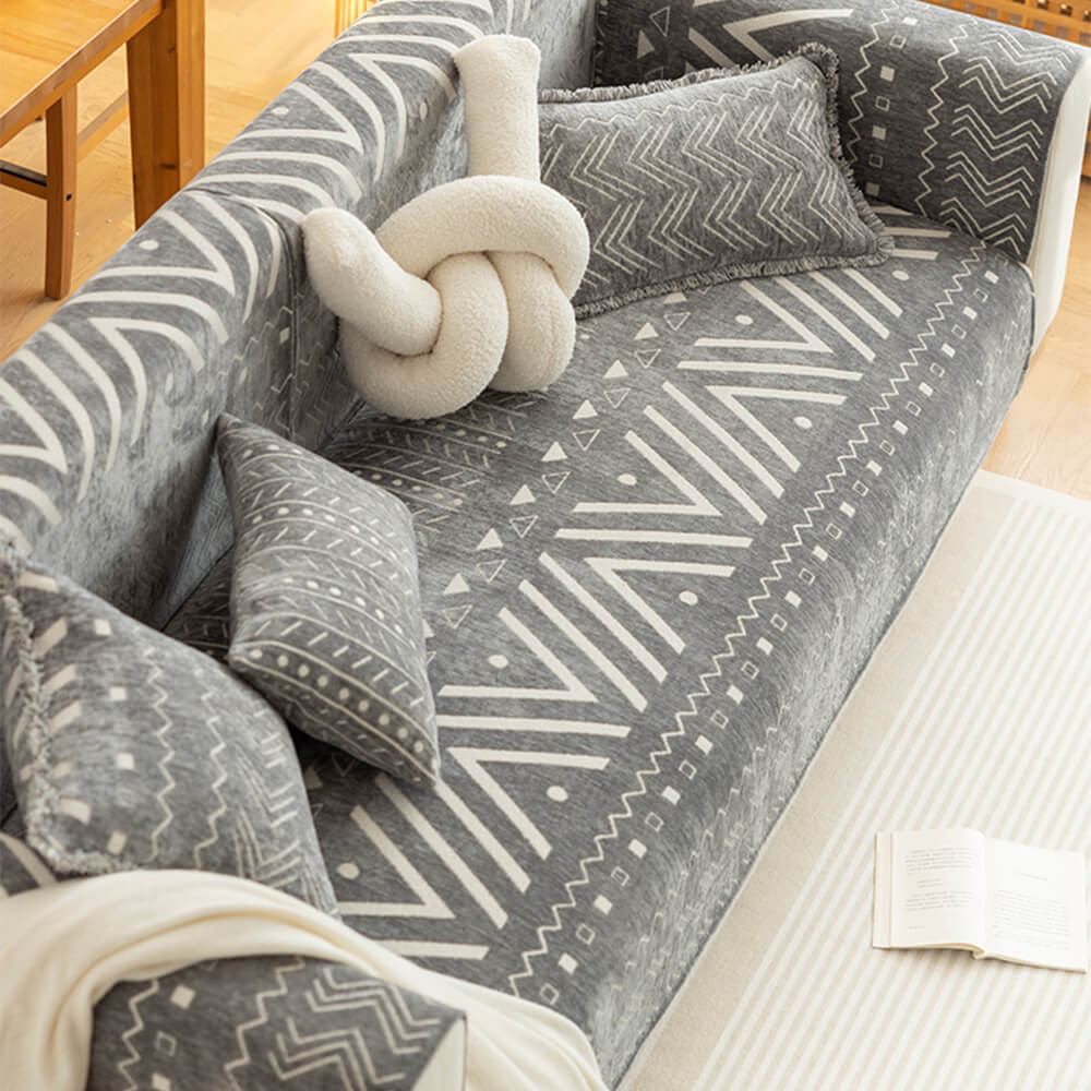 Chenille Fabric Breathable Wear-Resistant Sofa Cover Deco