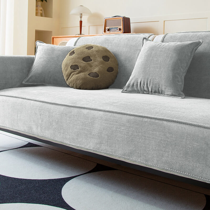 Chic Corduroy Sofa Protector Anti-slip Couch Cover 70x70 cm