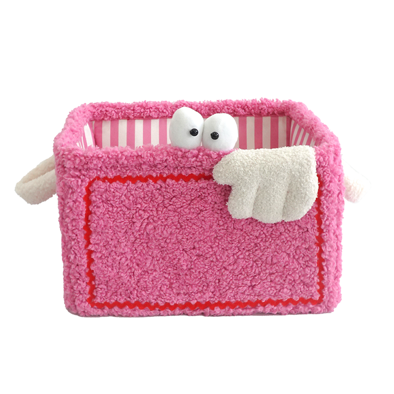 Adorable Monster Storage Basket Stylish Durable Portable Lambswool