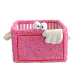 Adorable Monster Storage Basket Stylish Durable Portable Lambswool