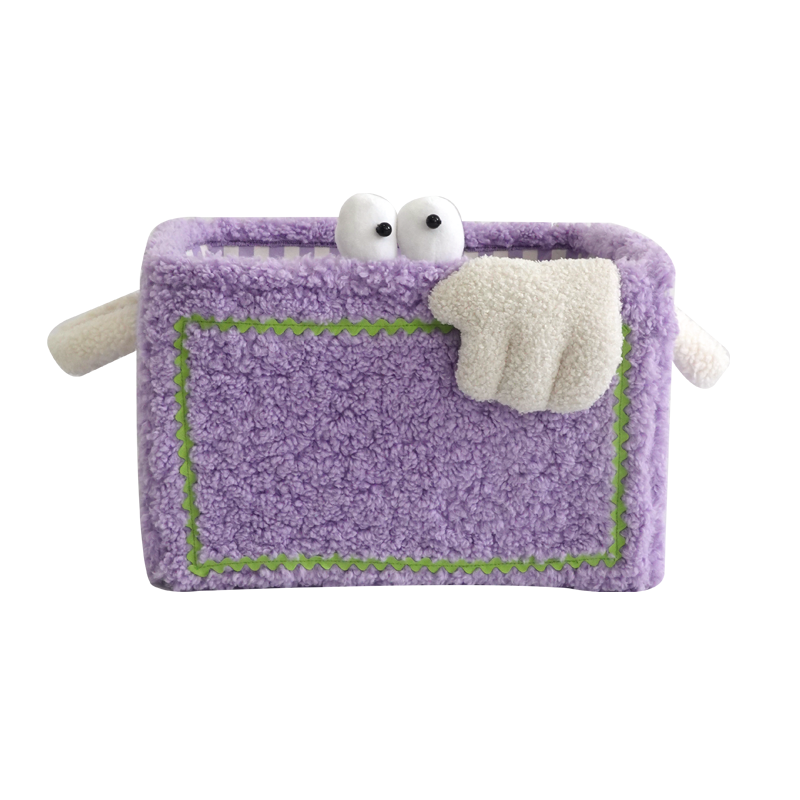 Adorable Monster Storage Basket Stylish Durable Portable Lambswool