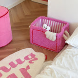 Adorable Monster Storage Basket Stylish Durable Portable Lambswool