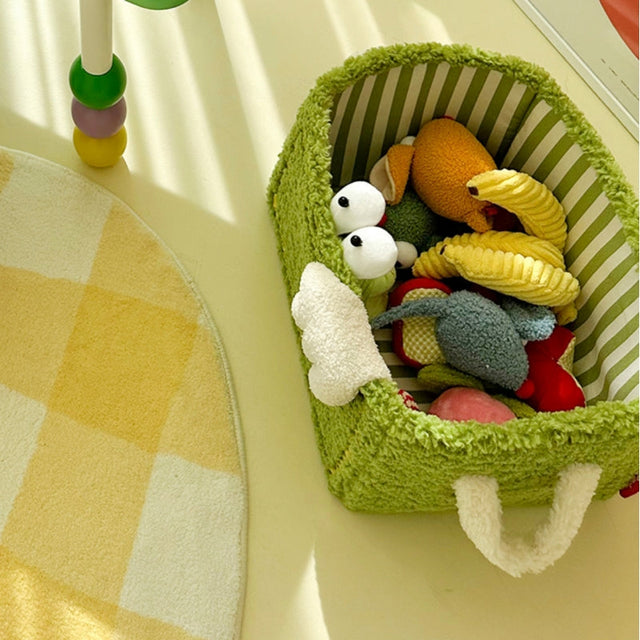Adorable Monster Storage Basket Stylish Durable Portable Lambswool