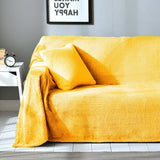 Cozy Home Velvet Couch Cover Pineapple Pattern Plush Fabric