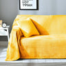 Cozy Home Velvet Couch Cover Pineapple Pattern Plush Fabric