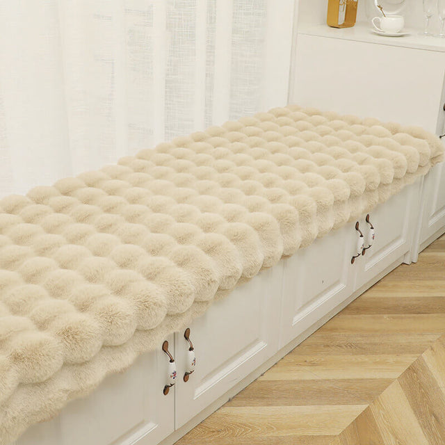 Cozy Plush Solid Colour Non-slip Couch Cover for Comfort