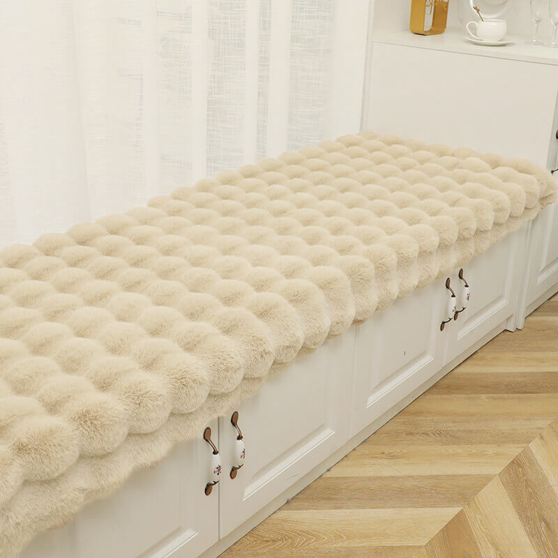 Cozy Plush Solid Colour Non-slip Couch Cover for Comfort