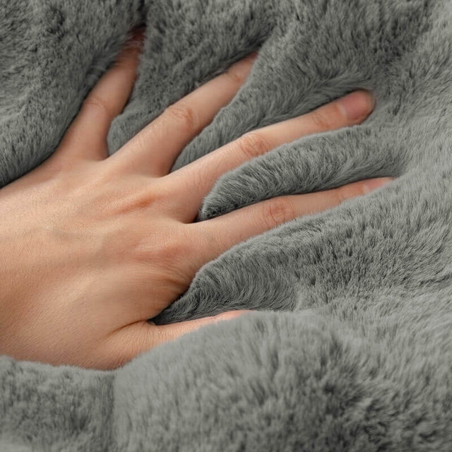 Cozy Plush Solid Colour Non-slip Couch Cover for Comfort