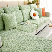 Full Wrap Soft Fleece Stretch Couch Cover for All Seasons