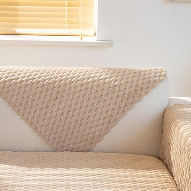 Honeycomb Plush Thickened Non-slip Couch Cover for Pets