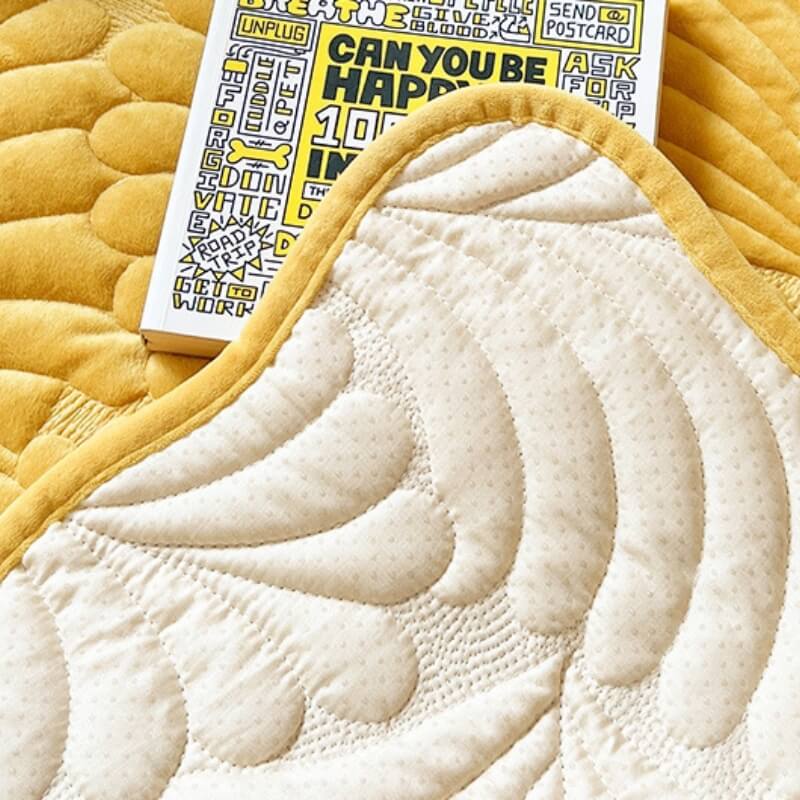 Leaf Cotton Mat Anti-scratch Protective Couch Cover 70x210