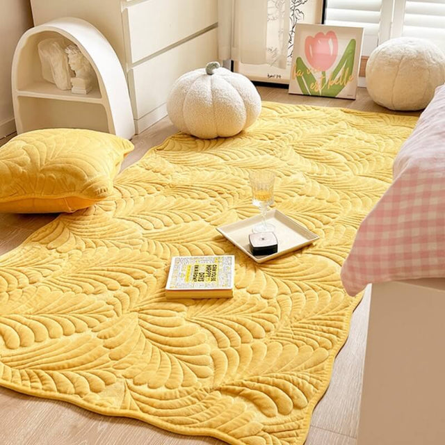 Leaf Cotton Mat Anti-scratch Protective Couch Cover 70x210