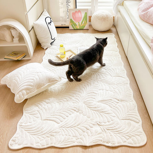 Leaf Cotton Mat Anti-scratch Protective Couch Cover 70x210