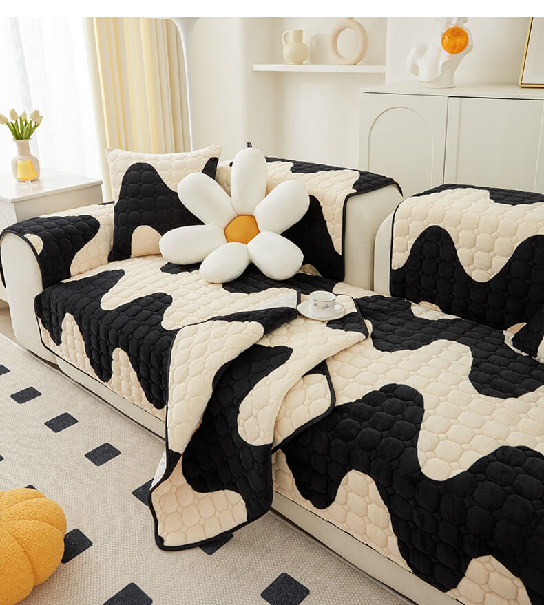 Milk Velvet Sofa Cover Non-slip Protection for Furniture