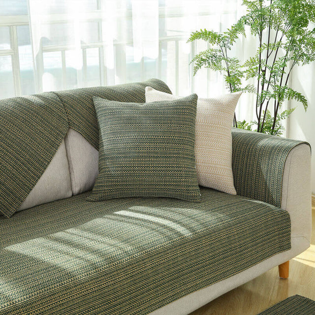 Nature Linen Handwoven Anti-scratch Couch Cover 70x70 cm