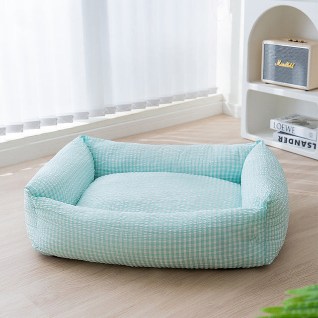 Cozy Bolstered Dog Bed with Removable Cover Polyester