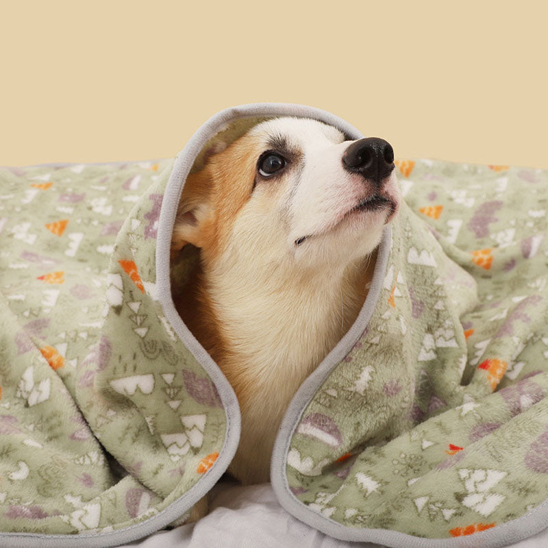 Cozy Flannel Pet Blanket Soft Colorful Multipurpose Use