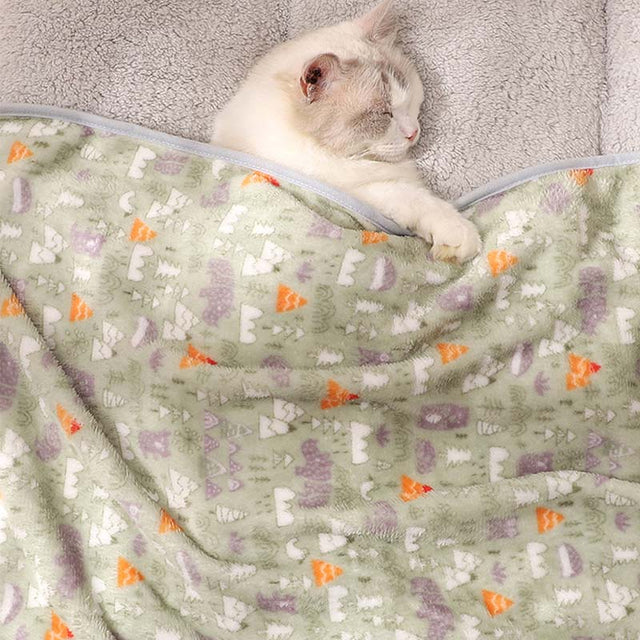 Cozy Flannel Pet Blanket Soft Colorful Multipurpose Use