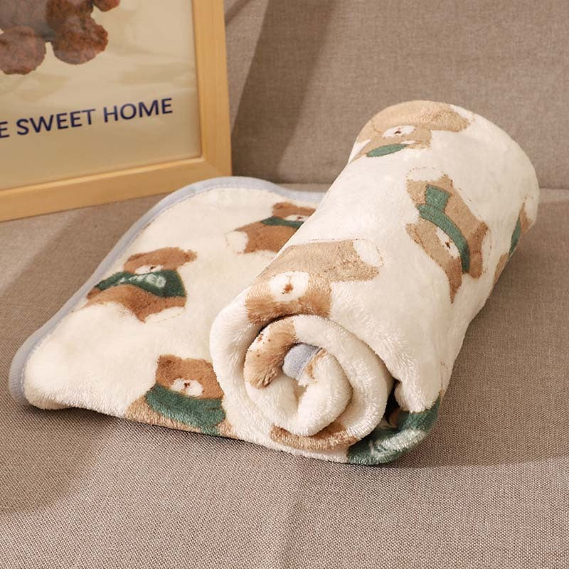 Cozy Flannel Pet Blanket Soft Colorful Multipurpose Use
