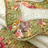 Vintage Flower Plaid Cotton Couch Cover - Soft Eco-Friendly Design
