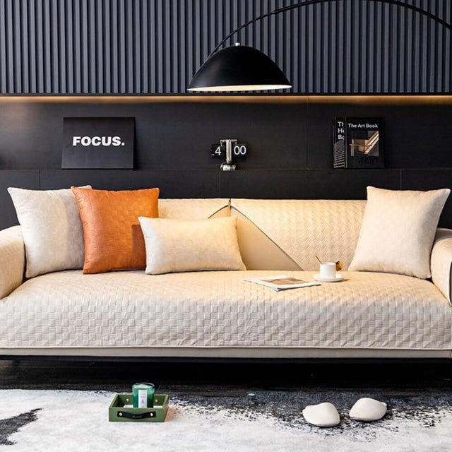 Waterproof Leathaire Fabric Sofa Cover for Furniture Protection