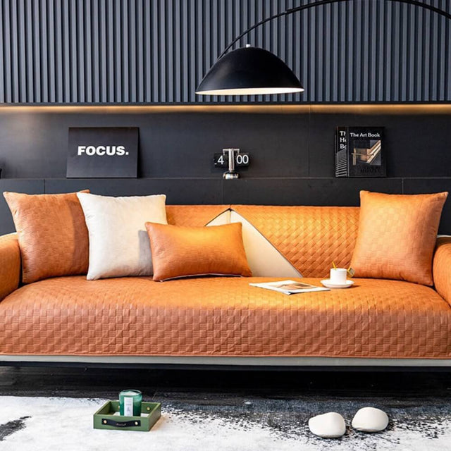 Waterproof Leathaire Fabric Sofa Cover for Furniture Protection