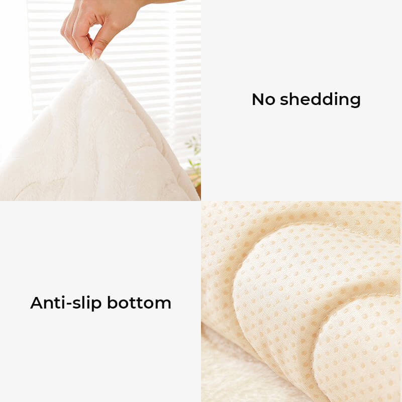 Wave Pattern Soft Plush Non-slip Couch Cover - Stylish Comfort