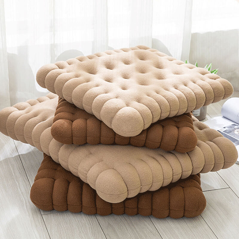 Whimsical Biscuit Dog Bed Cozy Soft Durable Quick Dry