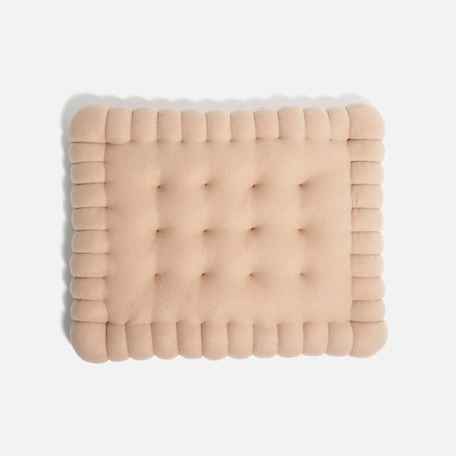 Whimsical Biscuit Dog Bed Cozy Soft Durable Quick Dry