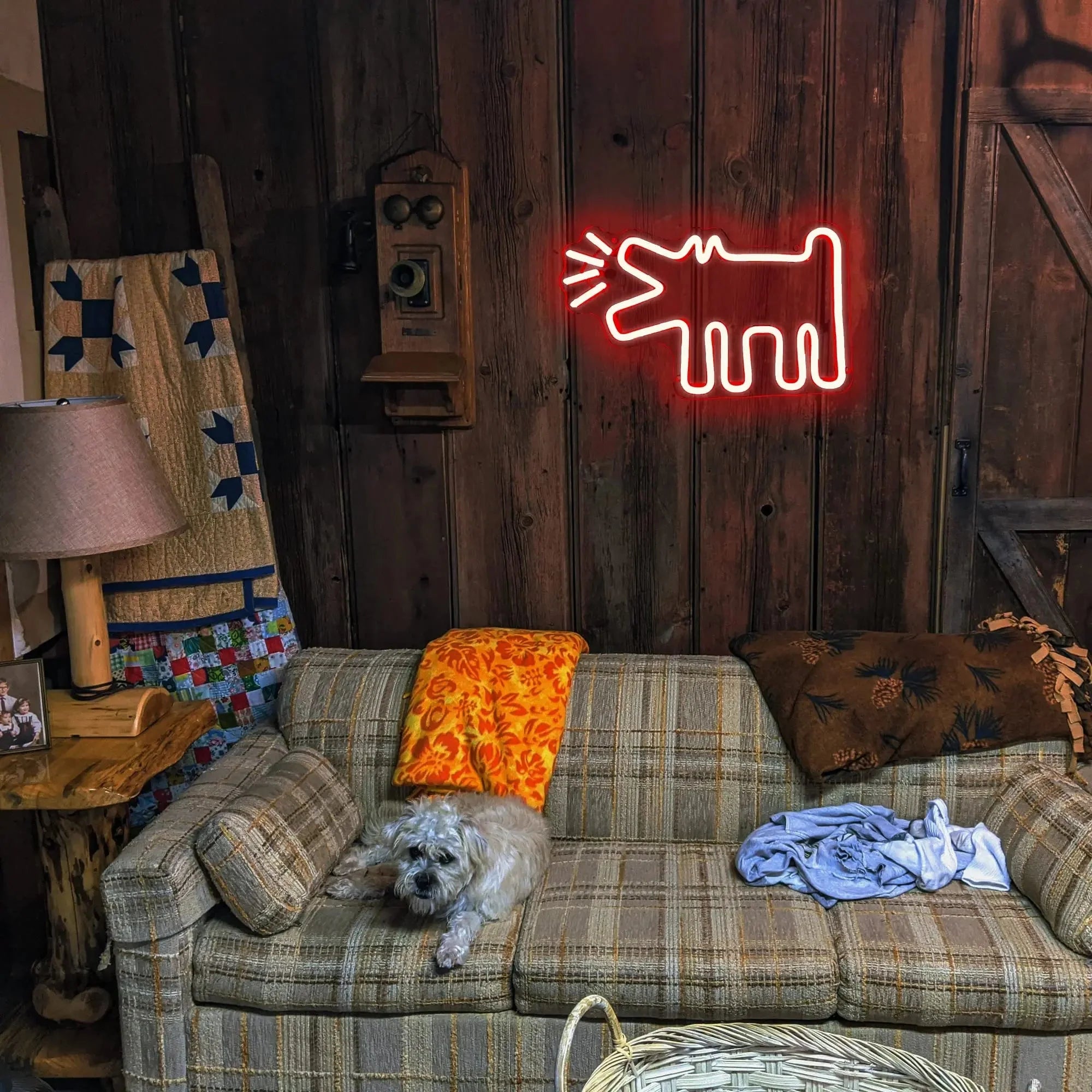 UrbanPaws – Graffiti Dog LED Neon Sign for Bold & Trendy Décor