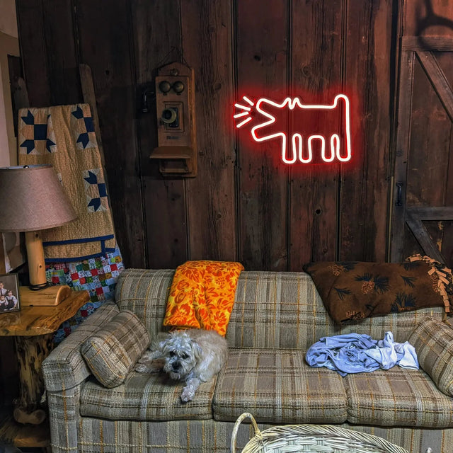 UrbanPaws – Graffiti Dog LED Neon Sign for Bold & Trendy Décor