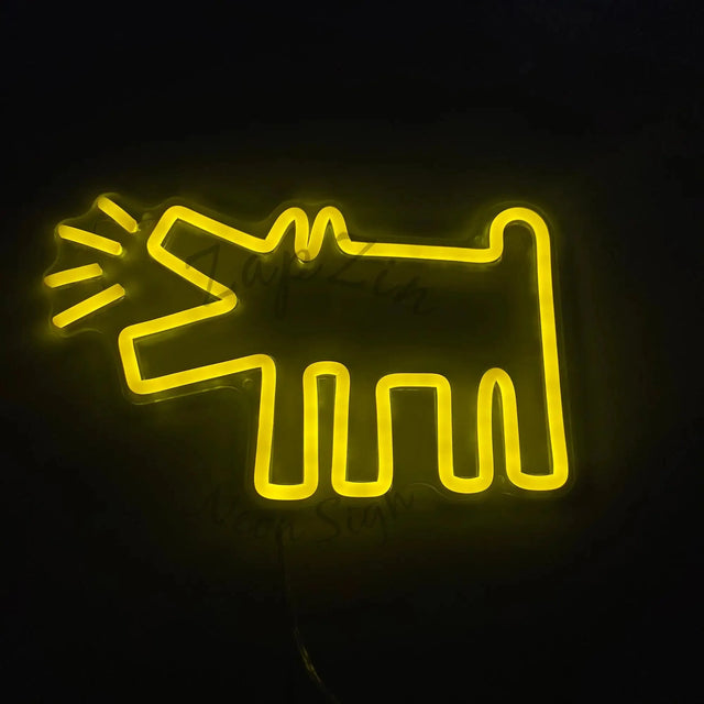 UrbanPaws – Graffiti Dog LED Neon Sign for Bold & Trendy Décor